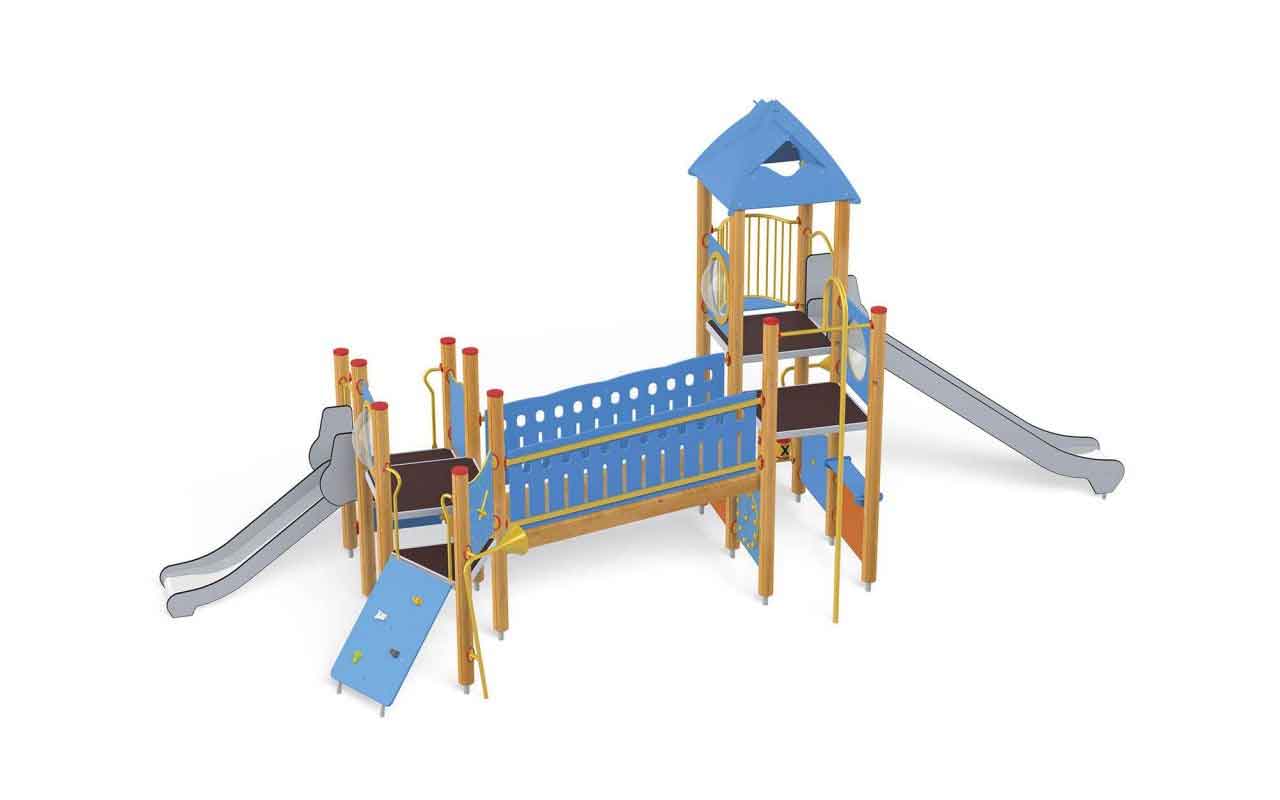 BLUE TOWER - BLUE TOWER - PARCO GIOCHI LEGNO