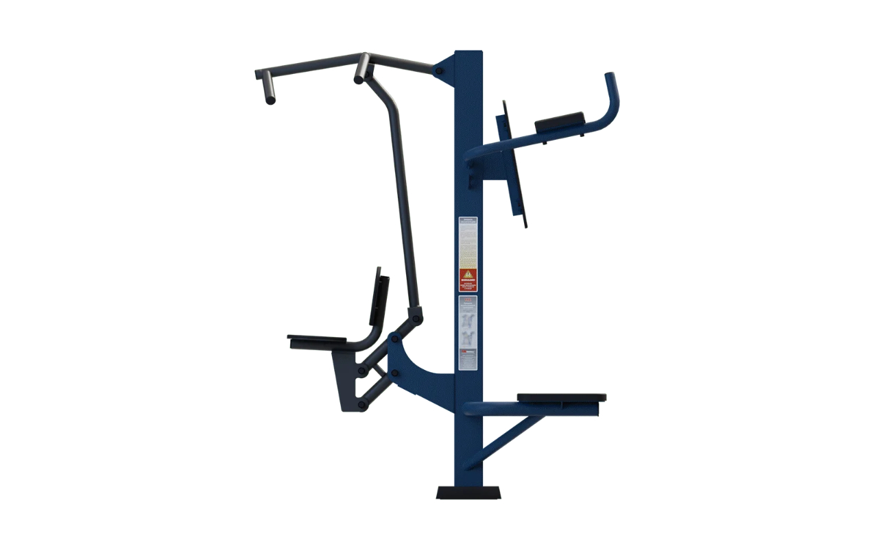 COMBINED PULL DOWN AND LEG RAISE STATION - COMBINED PULL DOWN AND LEG RAISE STATION - OUTDOOR FITNESS