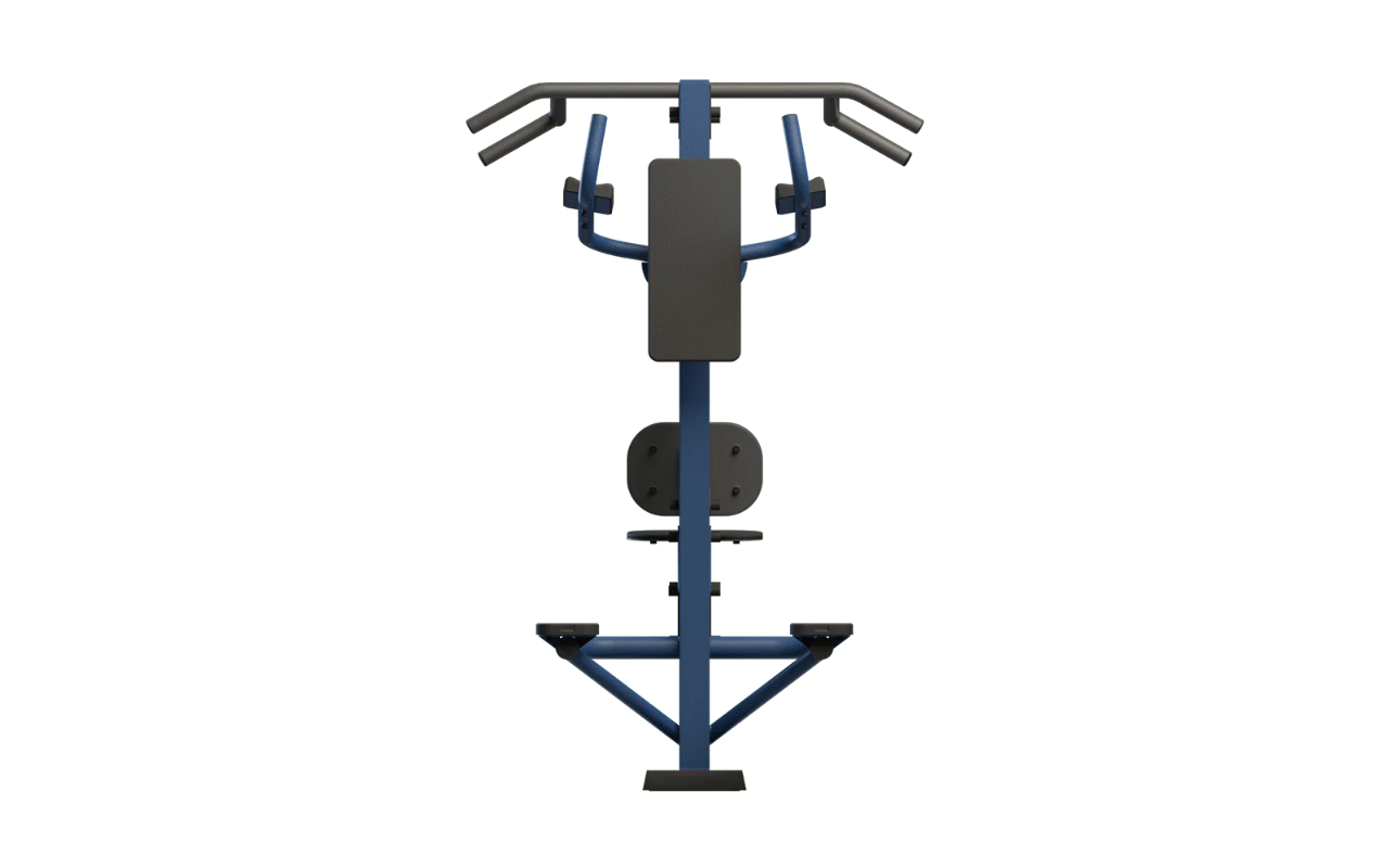 COMBINED PULL DOWN AND LEG RAISE STATION - COMBINED PULL DOWN AND LEG RAISE STATION - OUTDOOR FITNESS